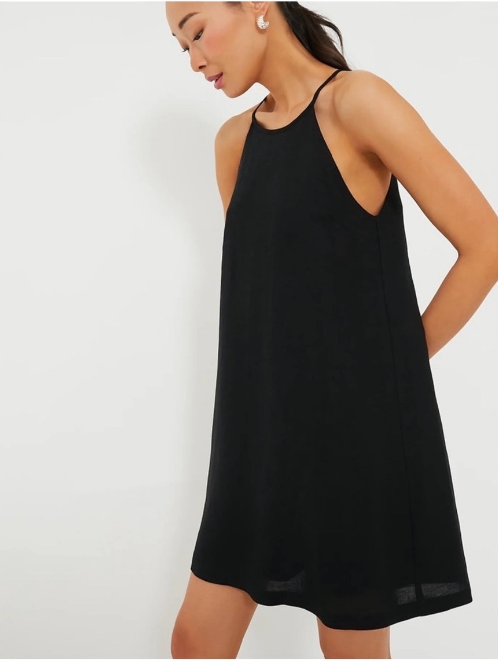 Like New Emerson Fry Black High Neck  Swing Dress